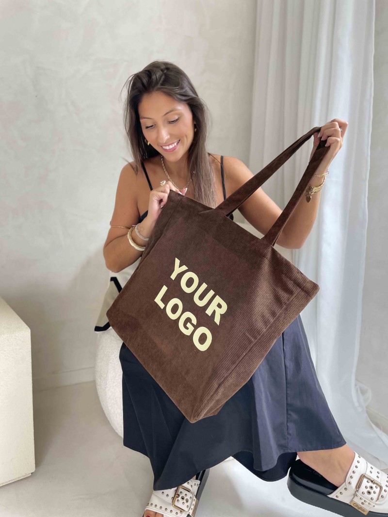SAC OXFORD - VELOURS BRUN (41,5x10x39cm)