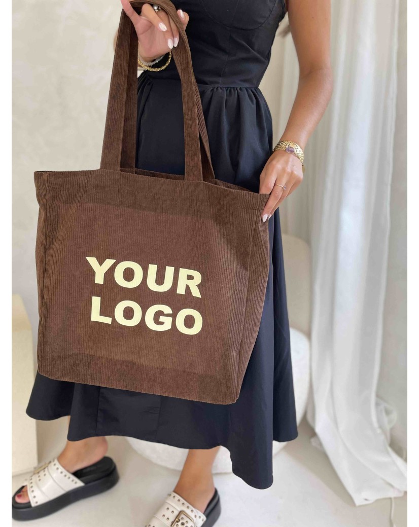 SAC OXFORD - VELOURS BRUN (41,5x10x39cm)