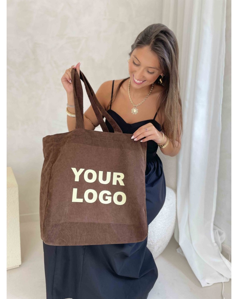 SAC OXFORD - VELOURS BRUN (41,5x10x39cm)