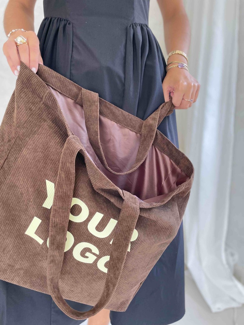 SAC OXFORD - VELOURS BRUN (41,5x10x39cm)