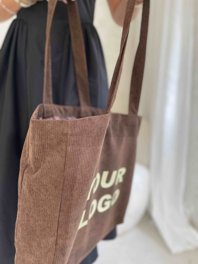 SAC OXFORD - VELOURS BRUN (41,5x10x39cm)