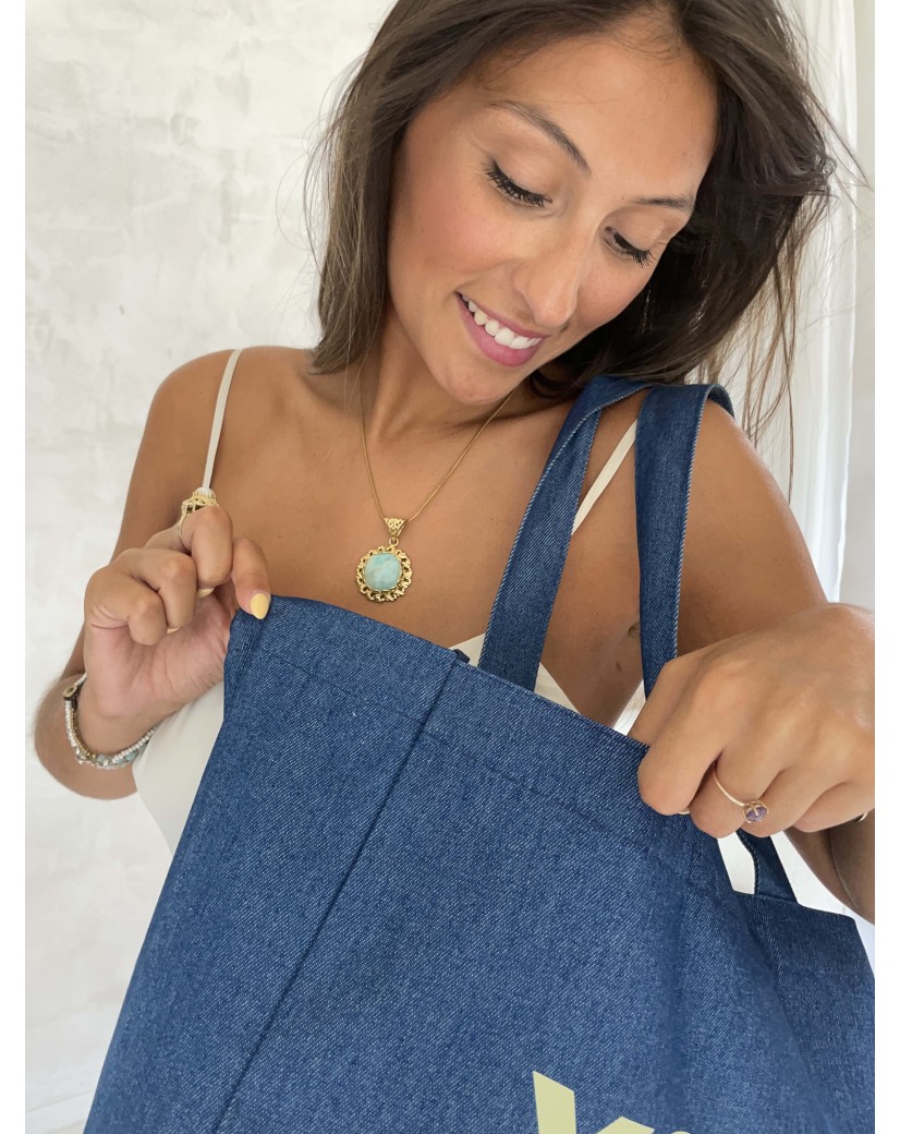 SAC NANCY - JEANS DARK 💙 (43x15x36 cm)