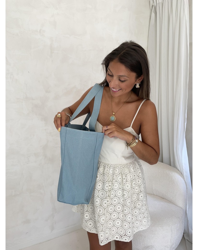SAC NANCY - JEANS LIGHT (43x15x36 cm)