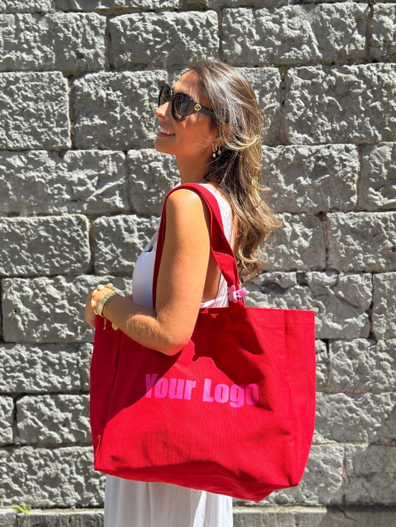 DRAAGTAS "NANCY" - ROOD (43x15x36cm)