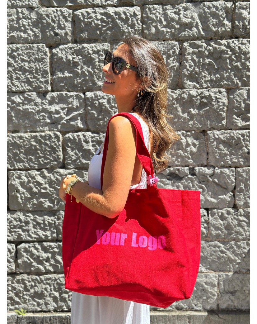 DRAAGTAS "NANCY" - ROOD (43x15x36cm)