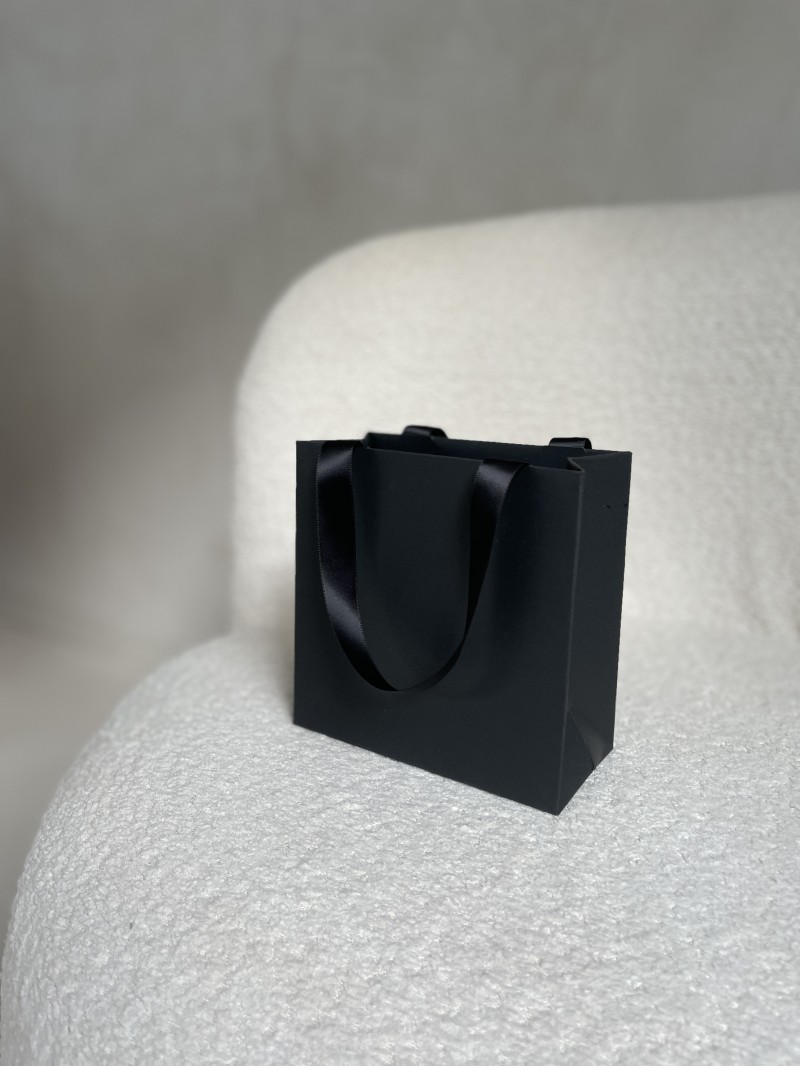 copy of Bolsas de papel de lujo - Blanco XS - Asas de cinta