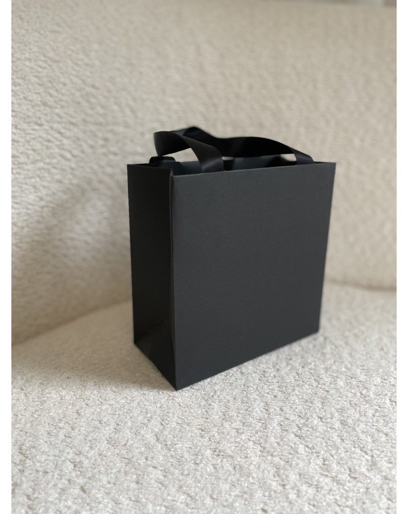 copy of Bolsas de papel de lujo - Blanco XS - Asas de cinta