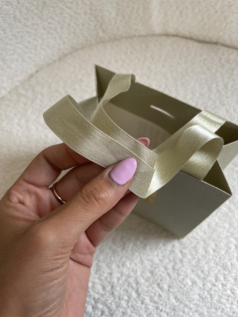 Sac papier Luxe Gold pailleté - XS (16x8x16cm)