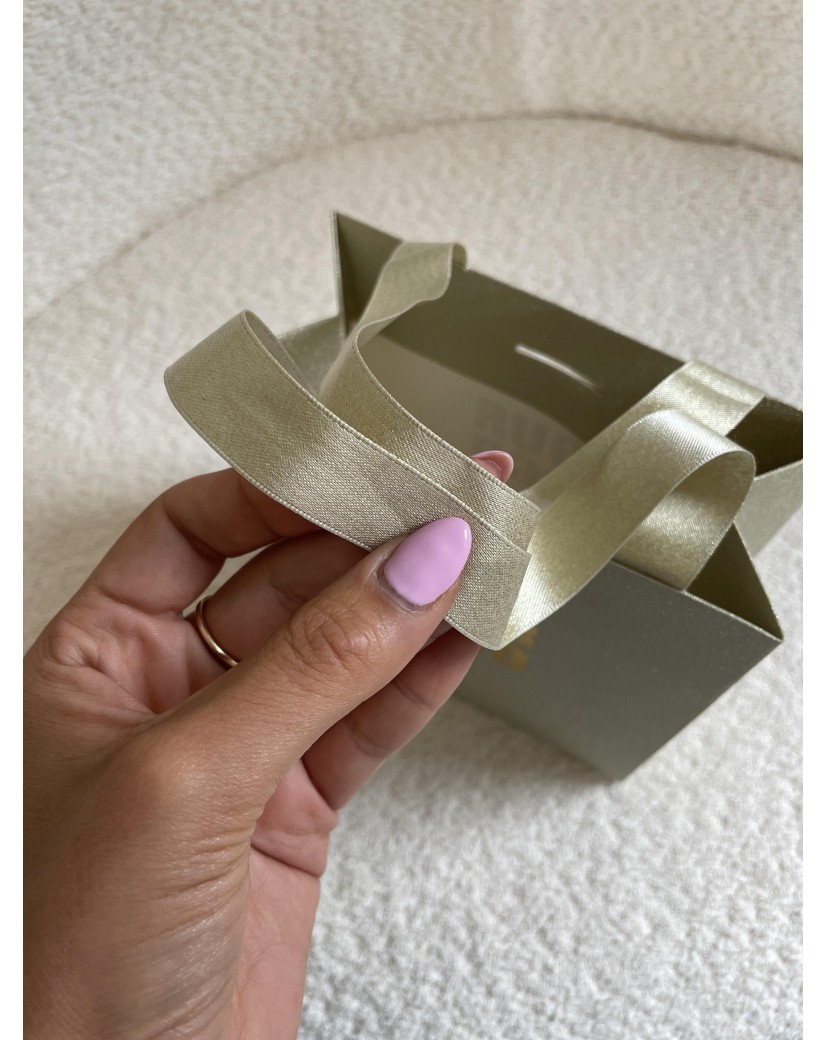 Sac papier Luxe Gold pailleté - XS (16x8x16cm)