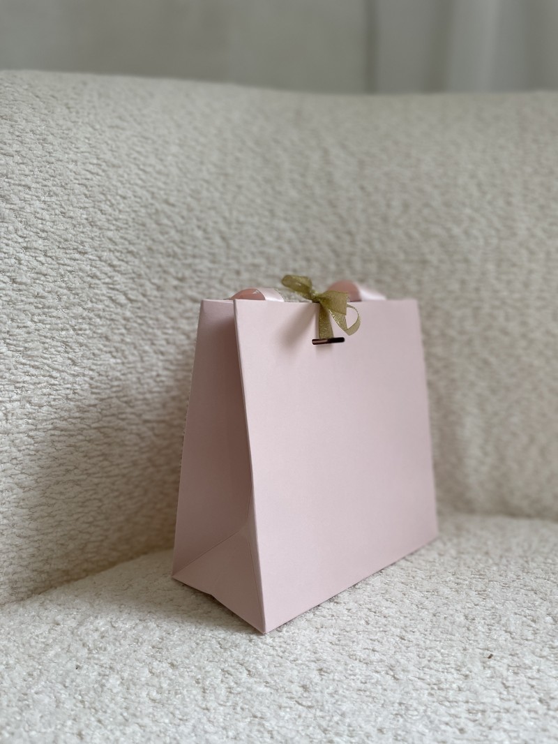 copy of Bolsas de papel de lujo - Blanco XS - Asas de cinta