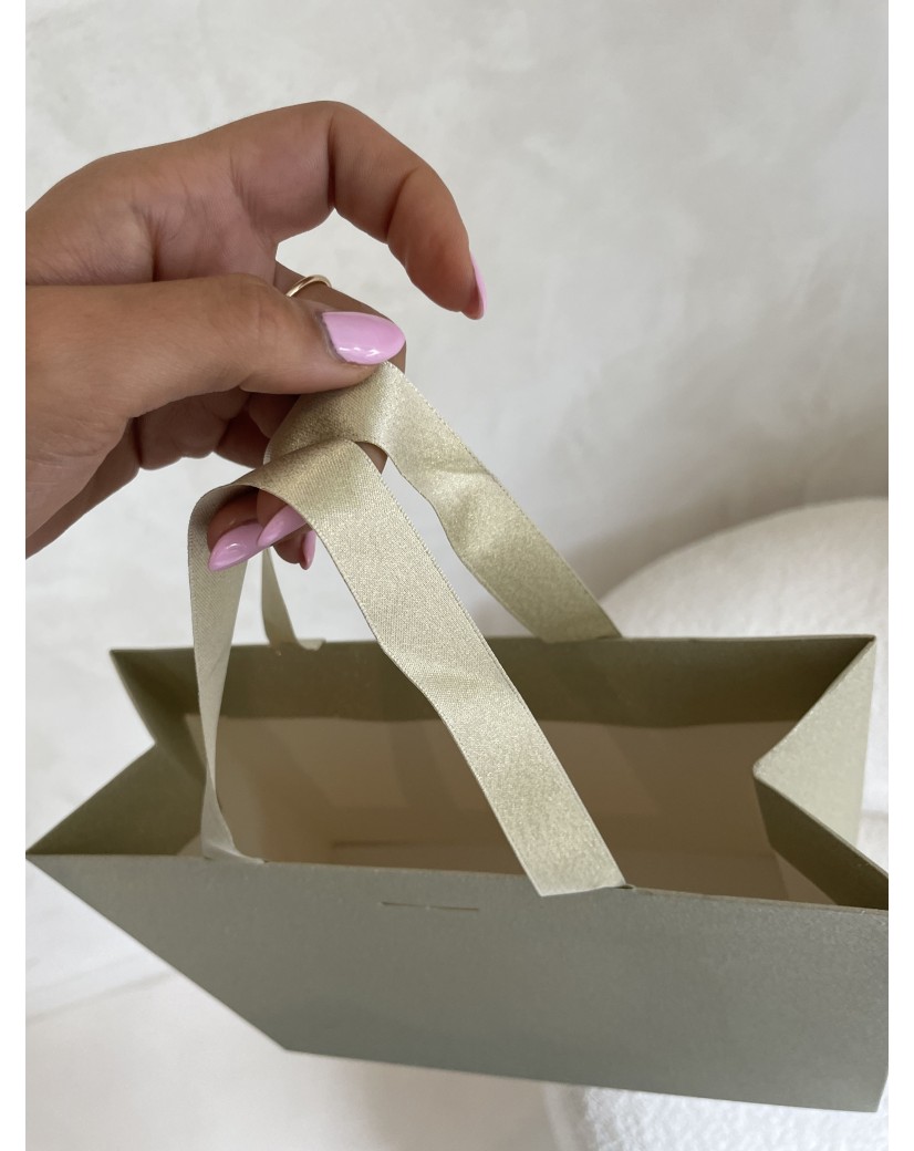 copy of Luxury paper bags - White XS - Ribbon handles