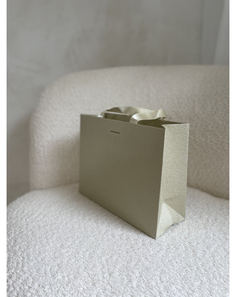 copy of Bolsas de papel de lujo - Blanco XS - Asas de cinta