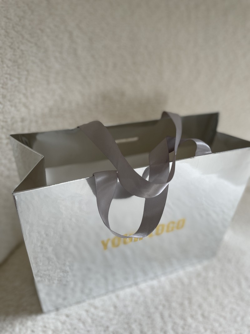 Sac papier Luxe Silver miroir - S (25x10x20cm)