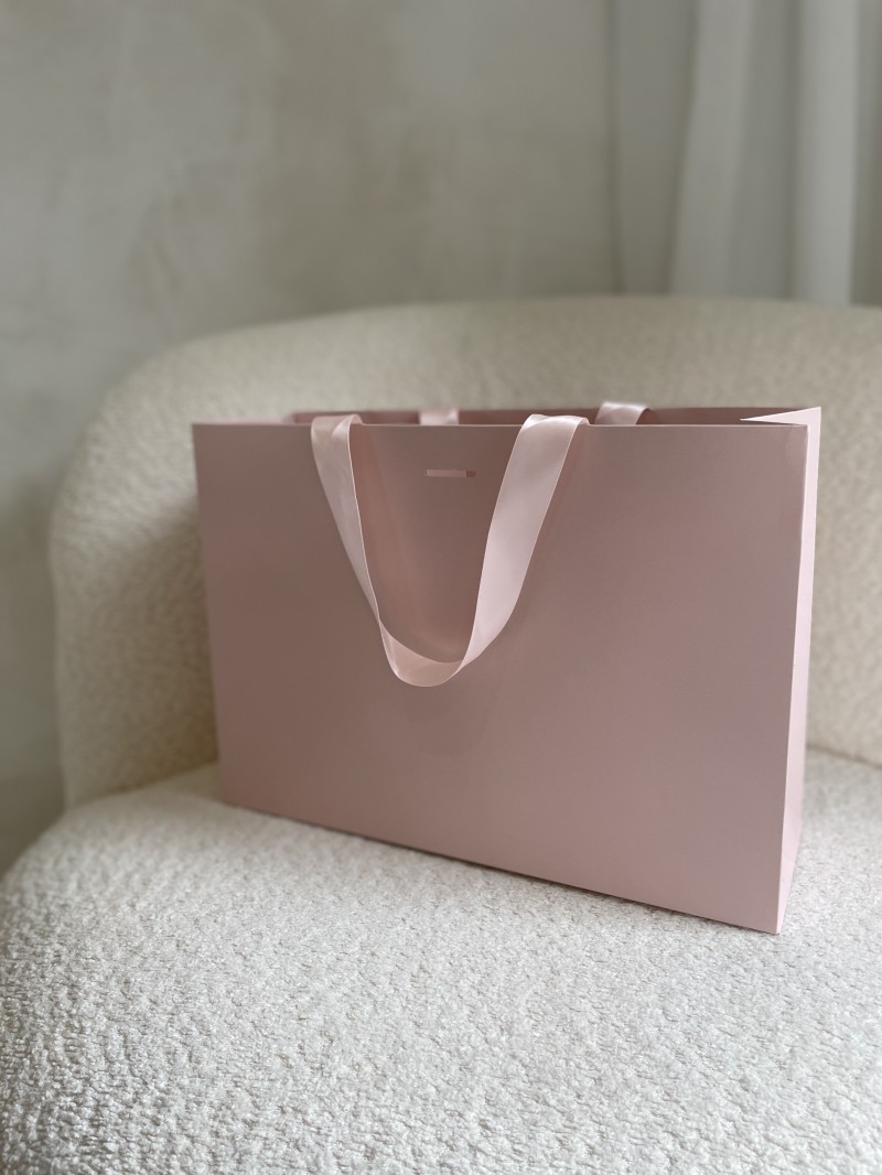 copy of Luxury paper bags - White XS - Ribbon handles