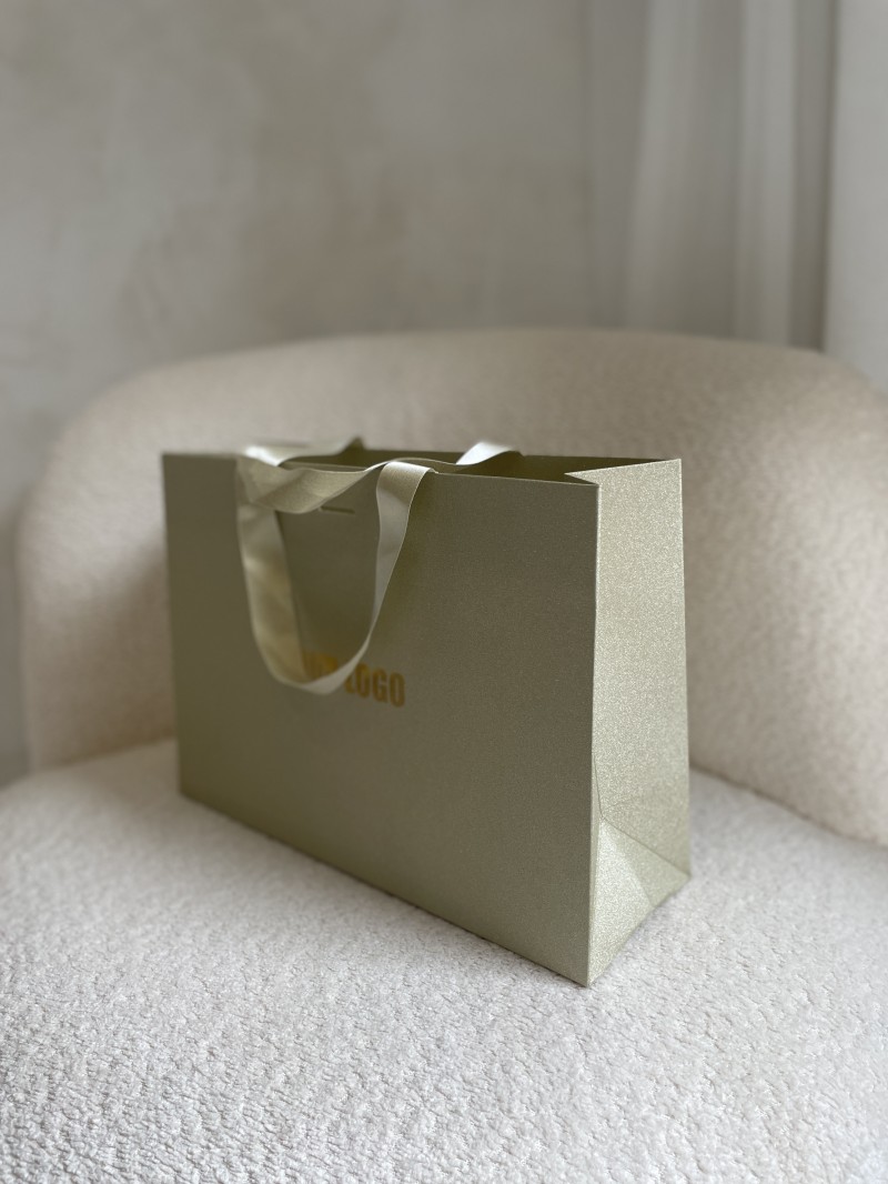 copy of Bolsas de papel de lujo - Blanco XS - Asas de cinta
