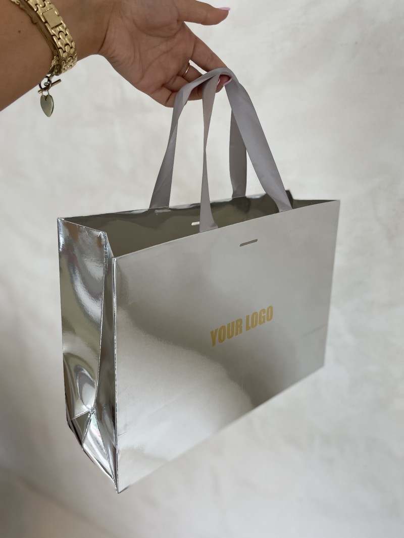 copy of Luxury paper bags - White XS - Ribbon handles