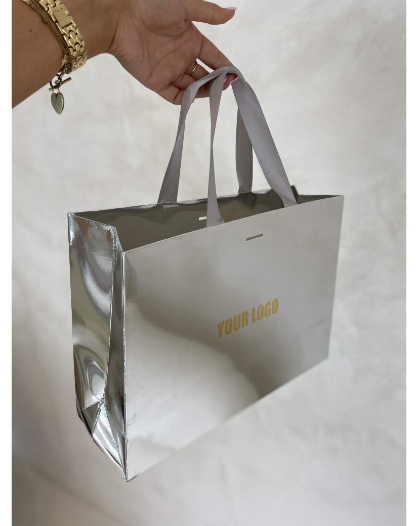copy of Luxury paper bags - White XS - Ribbon handles