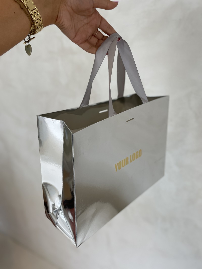 copy of Luxury paper bags - White XS - Ribbon handles