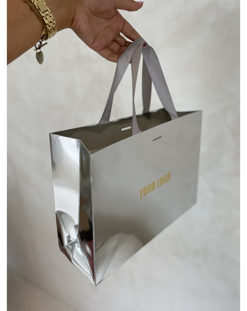 copy of Luxury paper bags - White XS - Ribbon handles