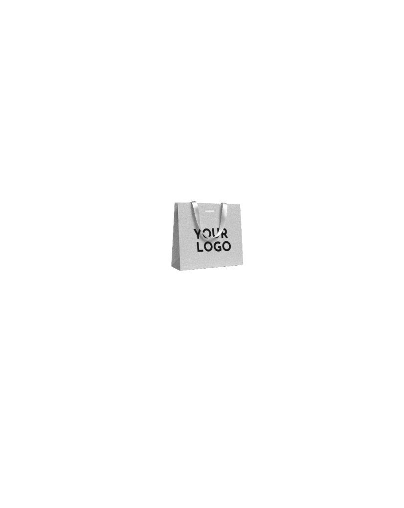 Sac papier Luxe Silver pailleté - XS (16x8x16cm)