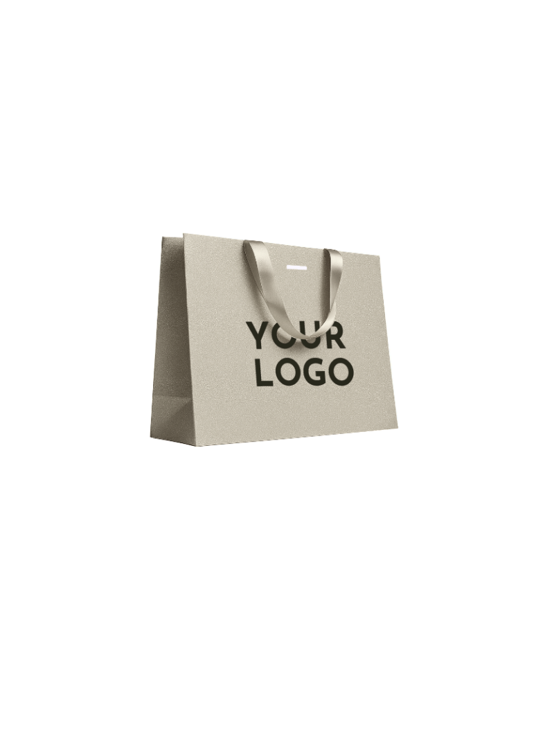 Sac papier Luxe Gold pailleté - M (35x12x25cm)