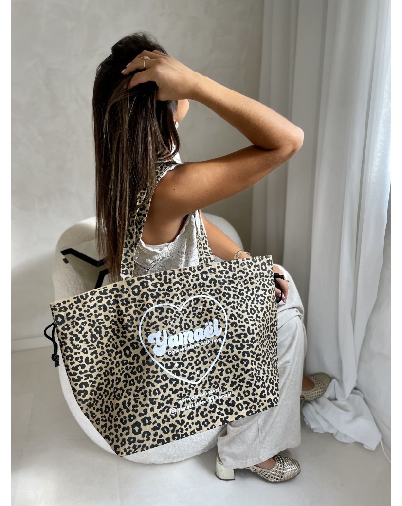 SAC NICE Léopard - L (58x24x35cm)