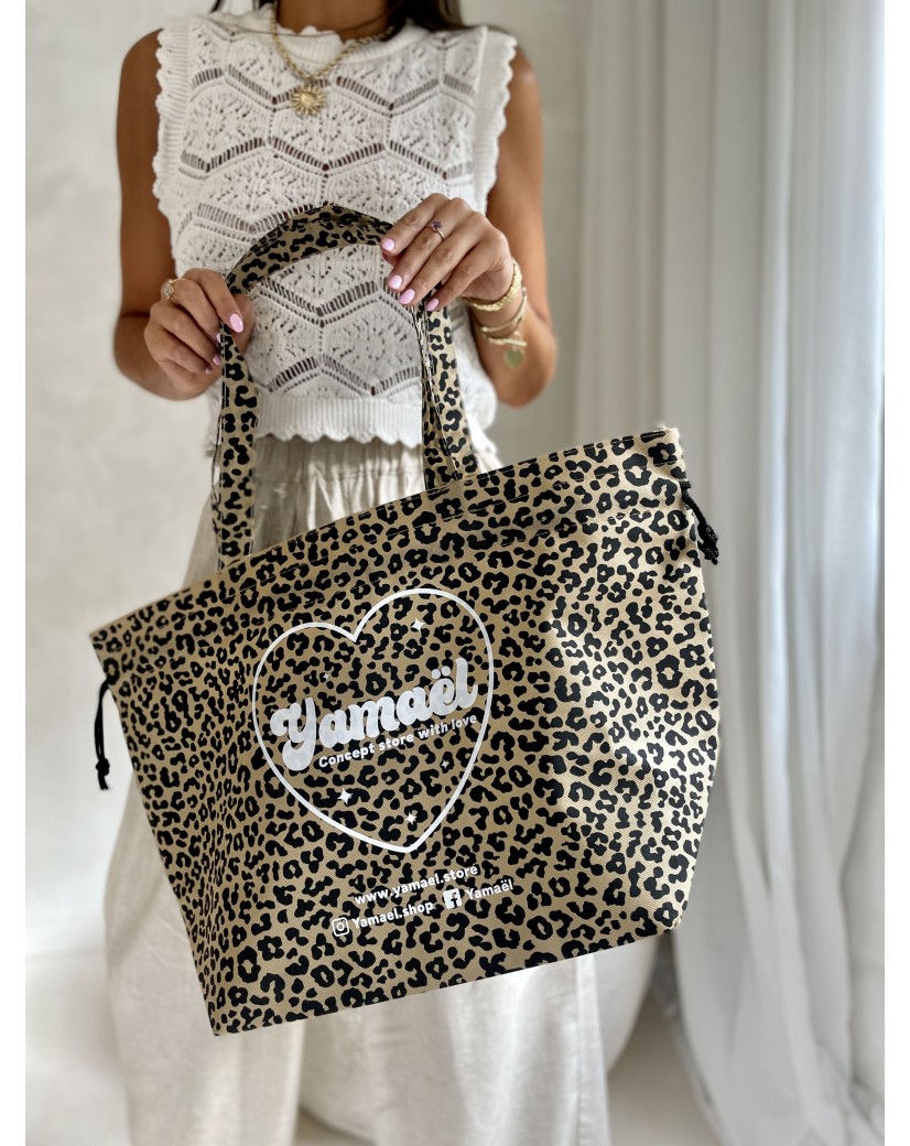 SAC NICE Léopard - L (58x24x35cm)