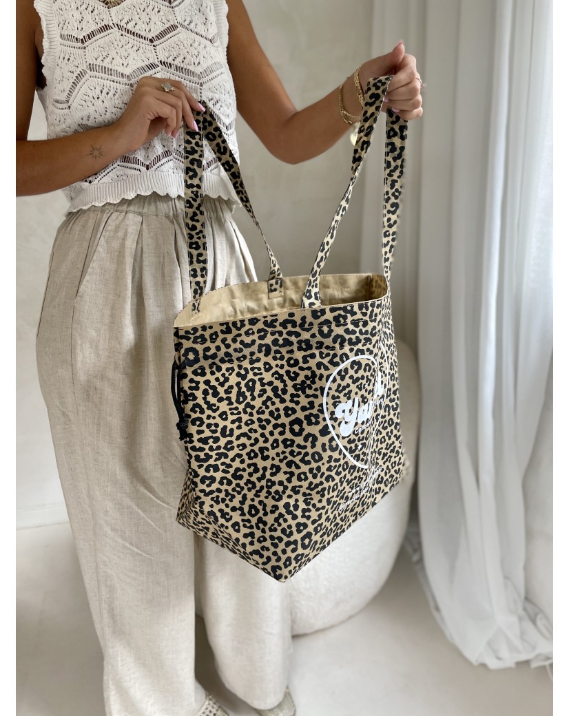 BOLSA NICE estampado leopardo – L (58 x 24 x 35 cm)