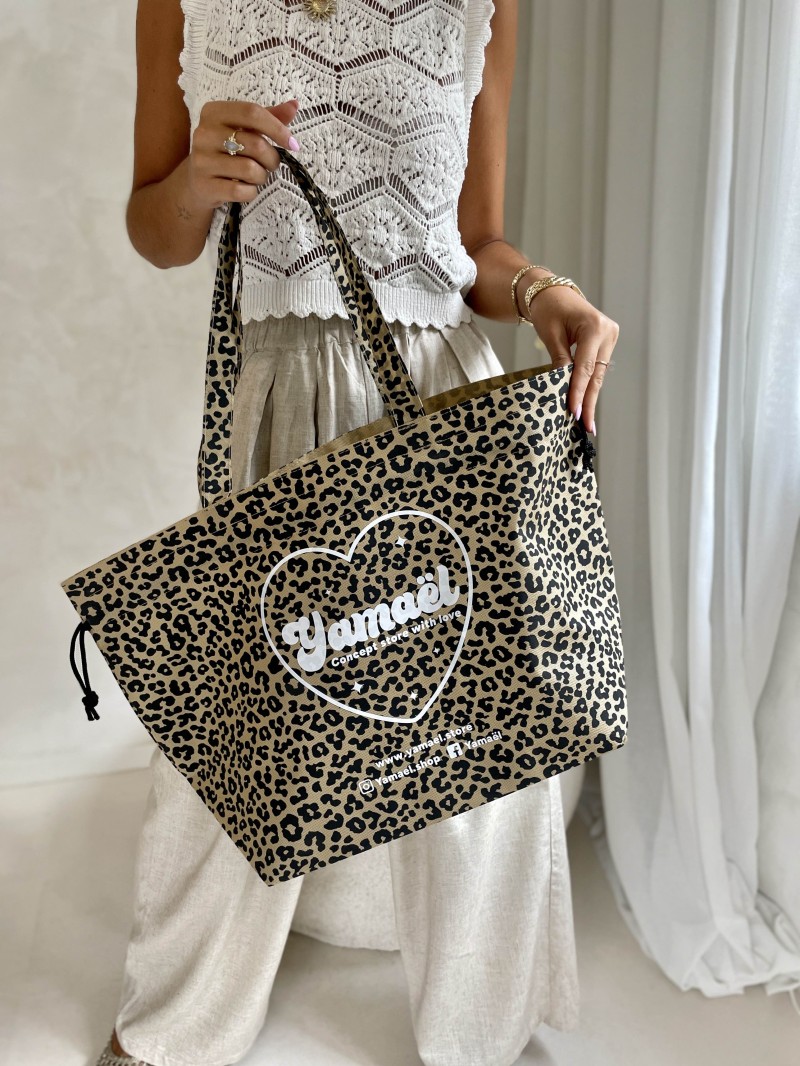 SAC NICE Léopard - L (58x24x35cm)