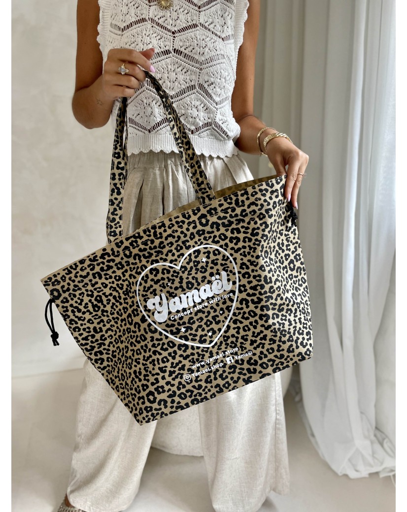 SAC NICE Léopard - L (58x24x35cm)