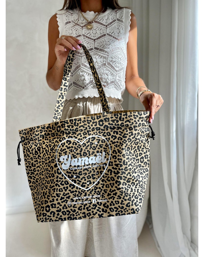 SAC NICE Léopard - L (58x24x35cm)