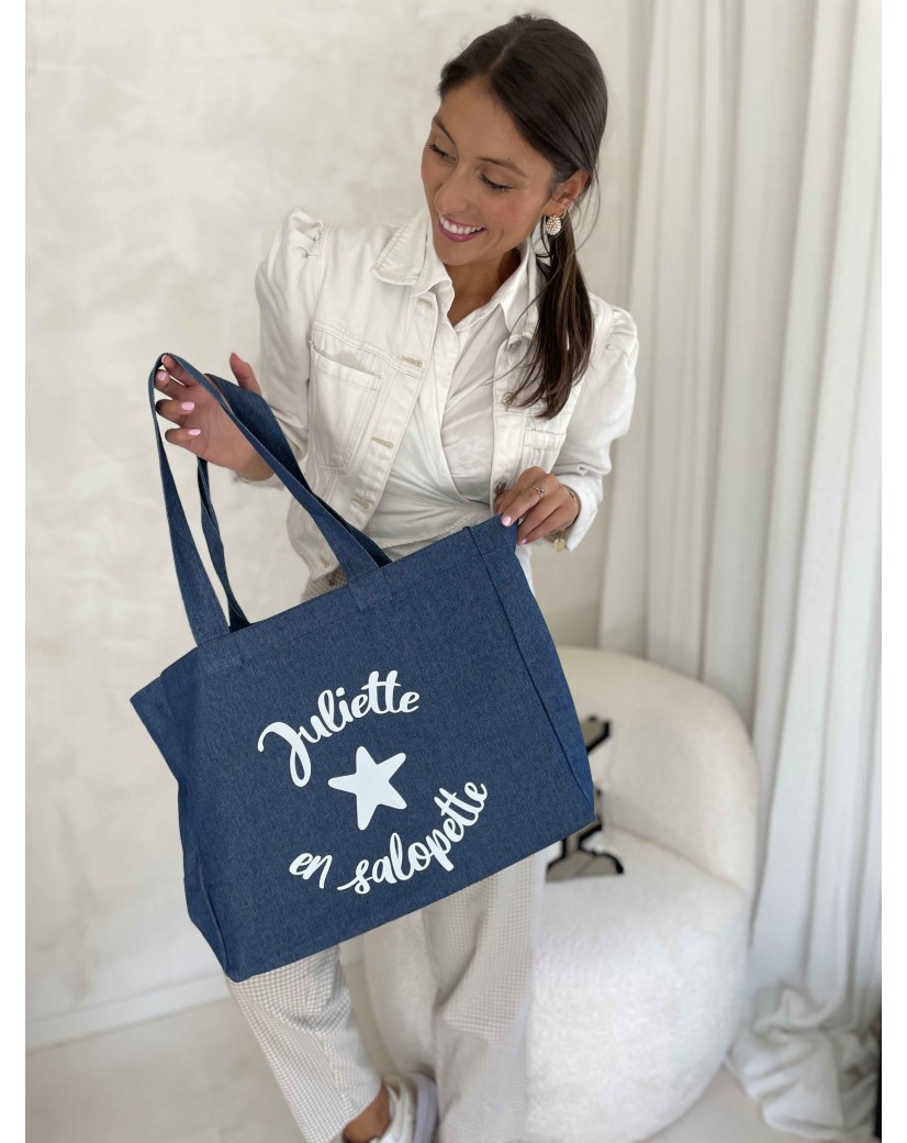SAC NANCY - JEANS DARK 💙 (43x15x36 cm)
