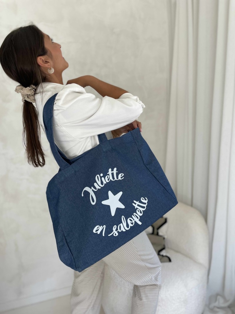 SAC NANCY - JEANS DARK 💙 (43x15x36 cm)