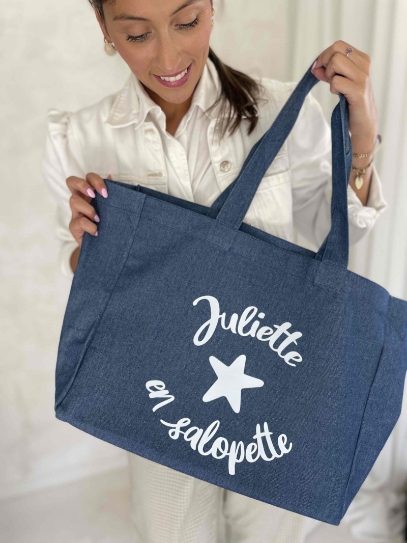 SAC NANCY - JEANS DARK 💙 (43x15x36 cm)