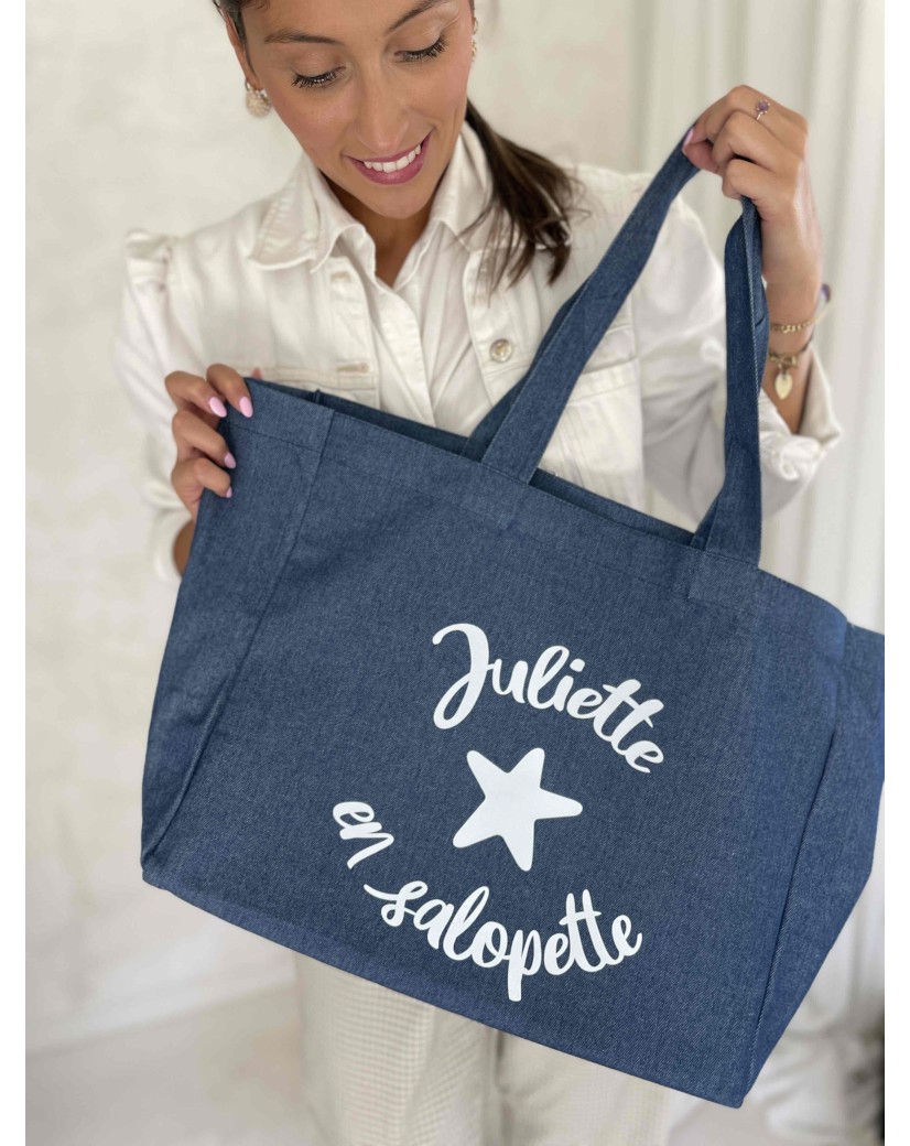 SAC NANCY - JEANS DARK 💙 (43x15x36 cm)