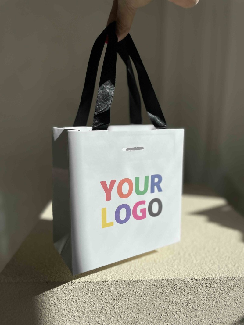 copy of Bolsas de papel de lujo - Blanco XS - Asas de cinta