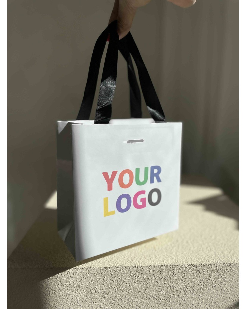 copy of Bolsas de papel de lujo - Blanco XS - Asas de cinta