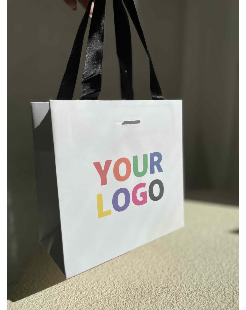 copy of Luxury paper bags - White XS - Ribbon handles