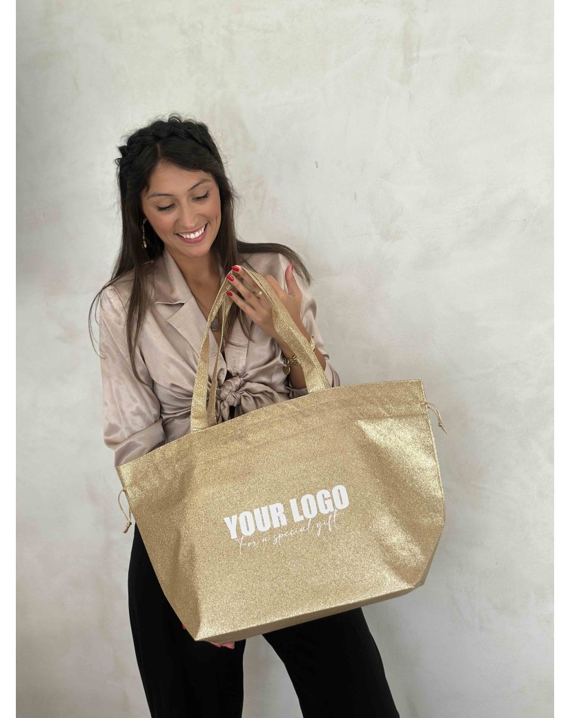 SAC NICE DISCO GOLD - L (58x24x35cm)