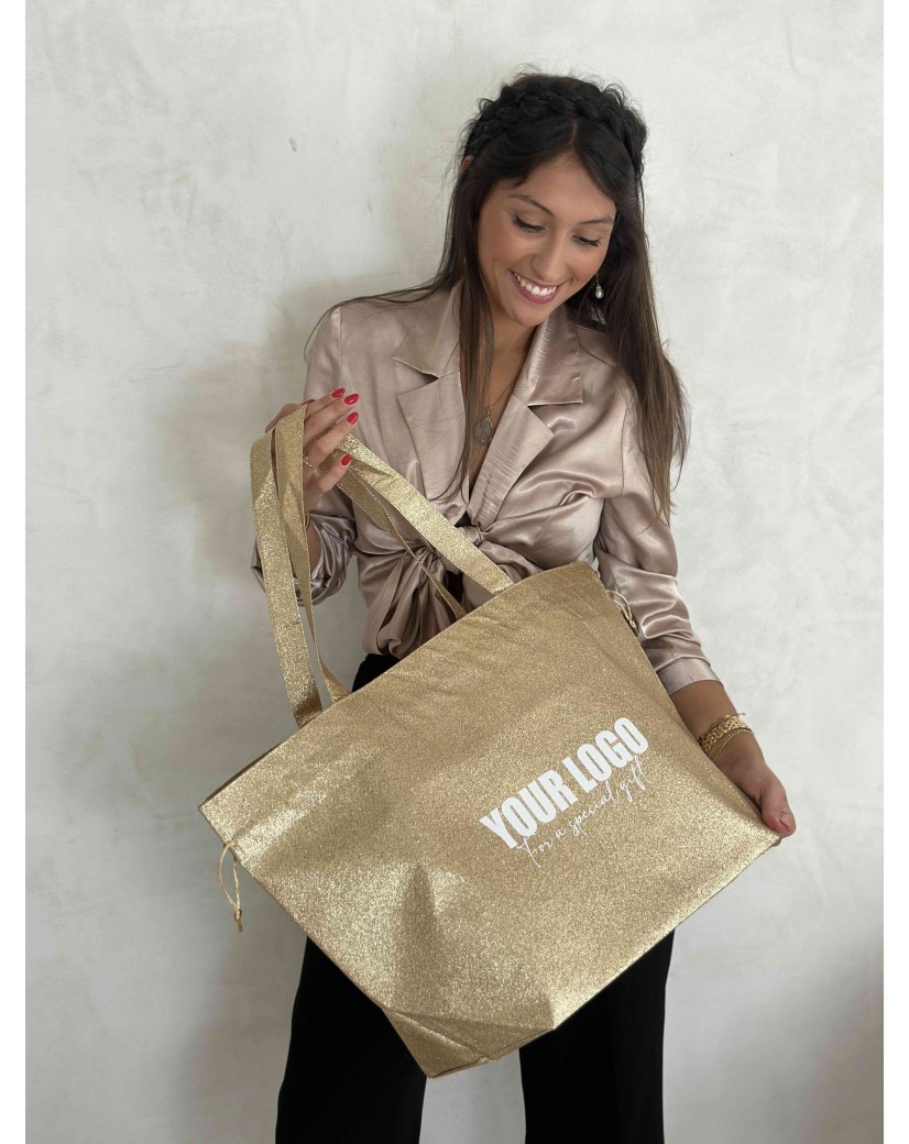 SAC NICE DISCO GOLD - L (58x24x35cm)