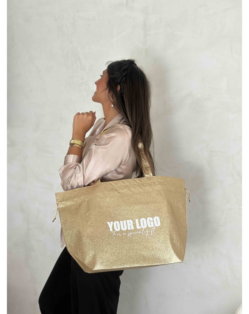 SAC NICE DISCO GOLD - L (58x24x35cm)