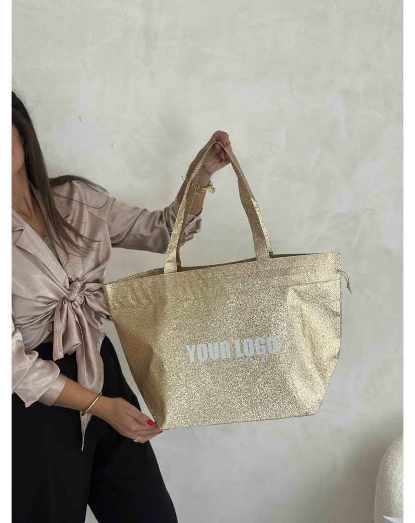 SAC NICE DISCO GOLD - L (58x24x35cm)