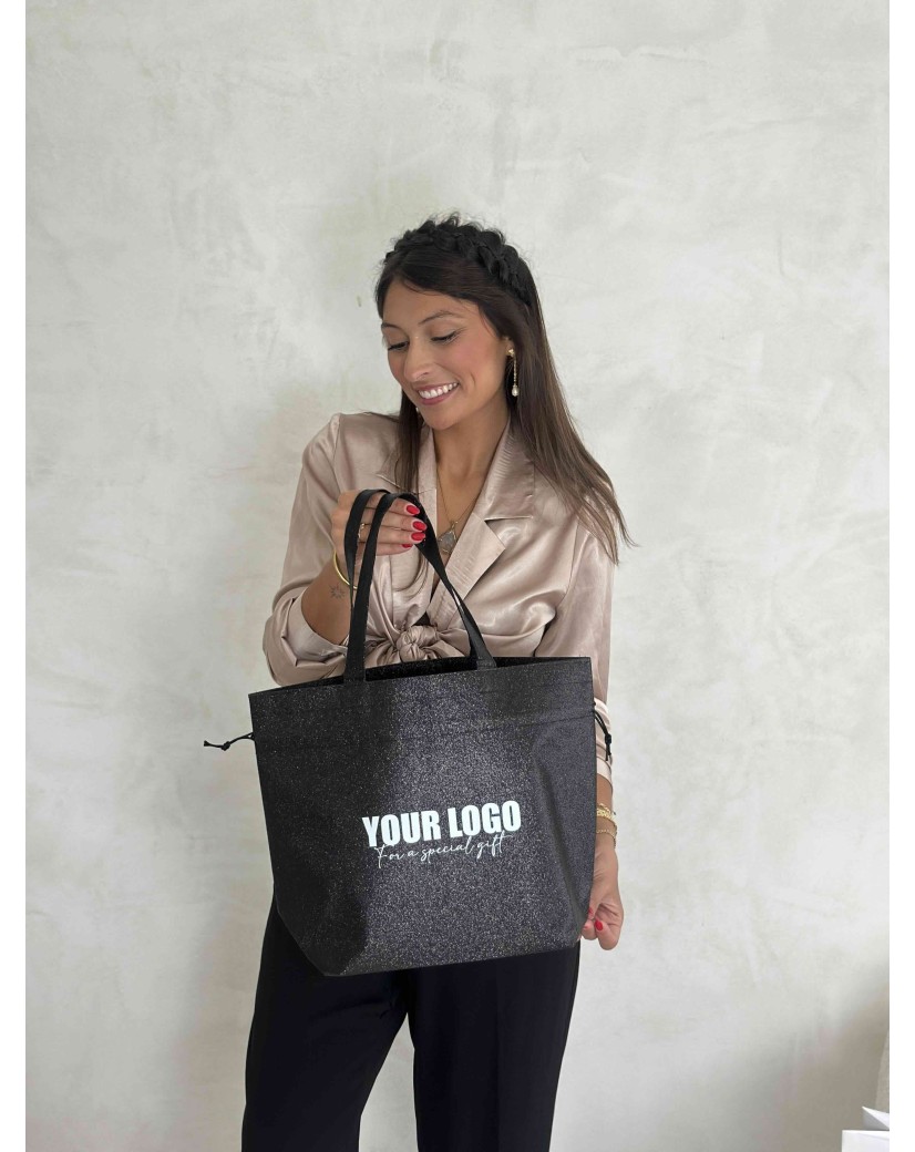 SAC NICE DISCO NOIR - M (40x14x30cm)