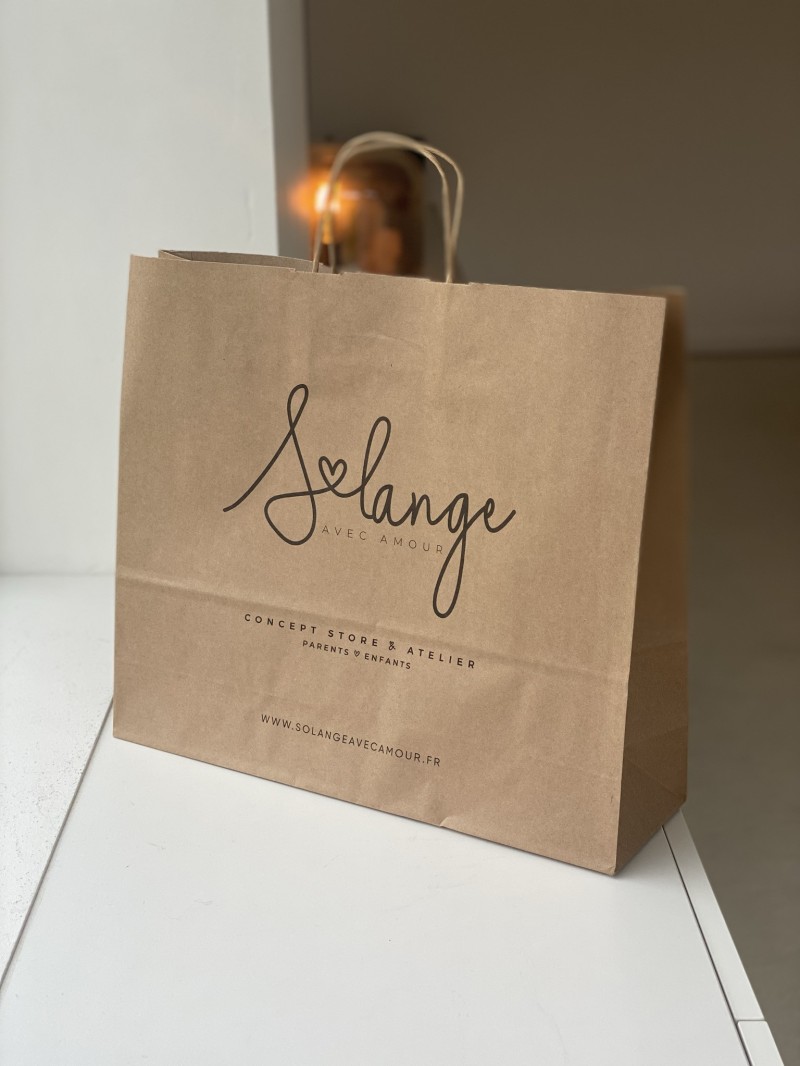 Twisted handle bag - Brown Kraft