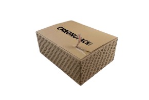 Shipping crate with adhesive closure - M