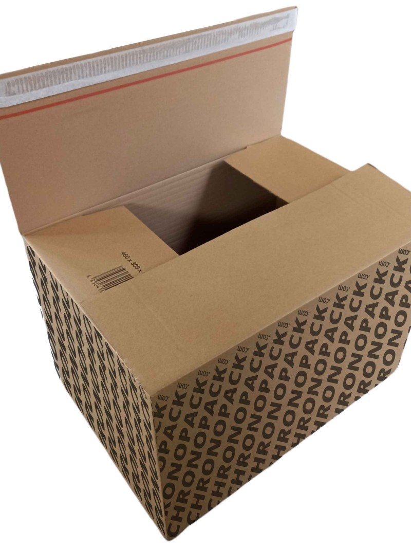 Shipping crate with adhesive closure - XL