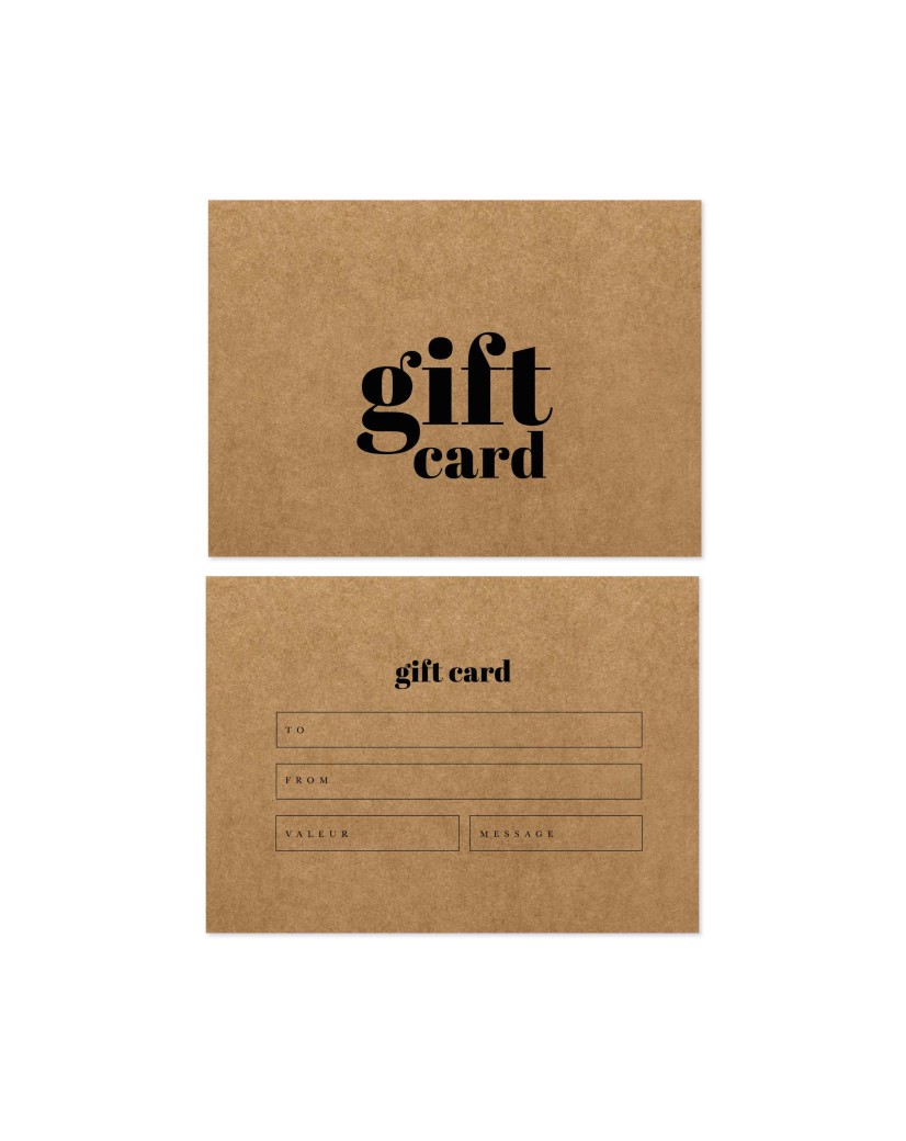 Gåva" gift card