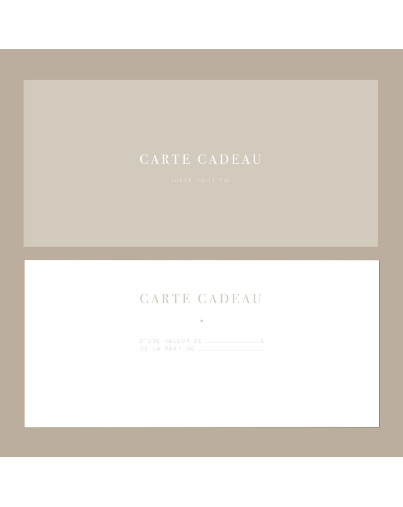 Carte cadeau "Davana"