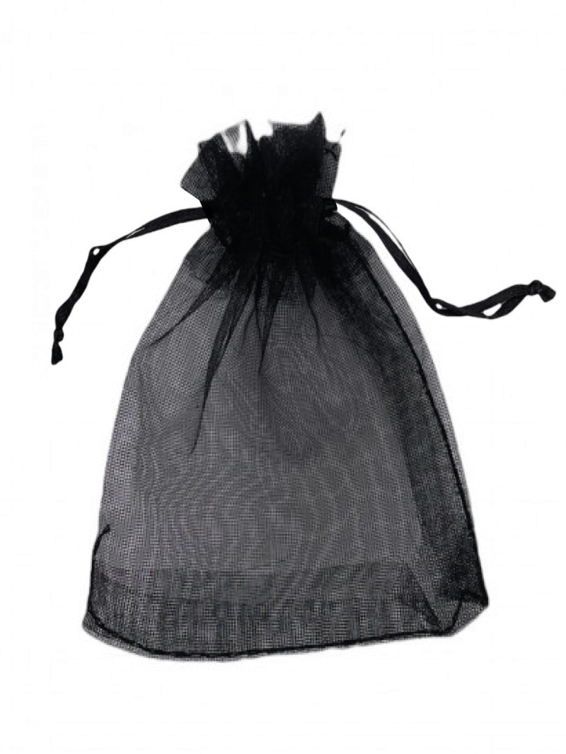 Bolsa de organza - Negro S