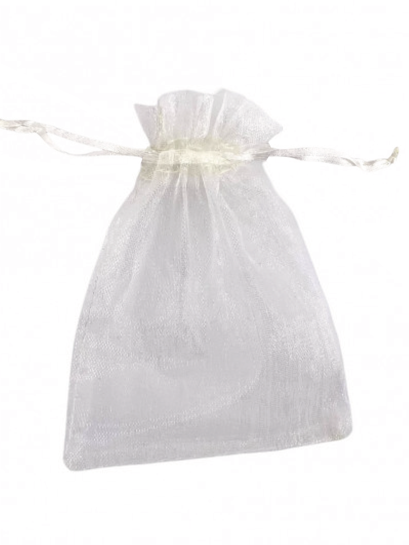 Organza-Tasche - Weiß S